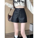 ショートパンツ キュロットパンツ レザー調 | PlusNao | 詳細画像2