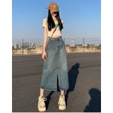 ロングスカート デニム ミモレ丈 | PlusNao | 詳細画像7 