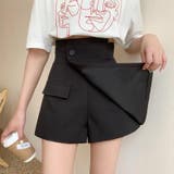 キュロットパンツ レディース ラップスカート風 | PlusNao | 詳細画像5