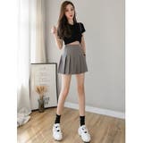 プリーツスカート ミニ丈 インナーパンツ付き | PlusNao | 詳細画像4 