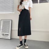 スカート ミディ丈 スリット入り | PlusNao | 詳細画像6