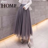 シフォンスカート ロングスカート フレアスカート | PlusNao | 詳細画像14 