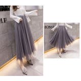 シフォンスカート ロングスカート フレアスカート | PlusNao | 詳細画像4 