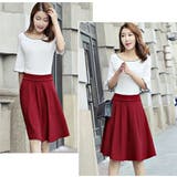 スカート フレアスカート 膝丈 | PlusNao | 詳細画像3 