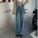 デニムパンツ ワイドパンツ バギージーンズ | PlusNao | 詳細画像3