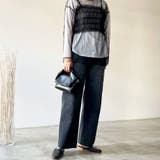 デニムパンツ ハイウエストパンツ ハート刺繍 | PlusNao | 詳細画像9