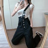オーバーオール サロペットパンツ デニムパンツ | PlusNao | 詳細画像11