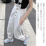 オーバーオール サロペットパンツ デニムパンツ | PlusNao | 詳細画像2