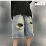 ハーフパンツ デニムパンツ 半ズボン | PlusNao | 詳細画像13 