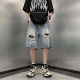 ハーフパンツ デニムパンツ 半ズボン | PlusNao | 詳細画像3 
