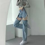 デニムパンツ 変形ジーンズ ジーパン | PlusNao | 詳細画像3 