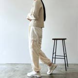 ナイロンカーゴパンツ レディース ボトムス | PlusNao | 詳細画像3 