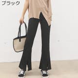 フレアパンツ リブレギンス レディース | PlusNao | 詳細画像14