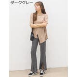 フレアパンツ リブレギンス レディース | PlusNao | 詳細画像18