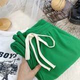 リブパンツ ロングパンツ 長ズボン | PlusNao | 詳細画像8 