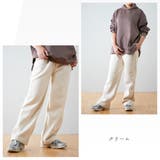 あたたか裏起毛ワイドパンツ レディース バギーパンツ | PlusNao | 詳細画像6