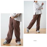あたたか裏起毛ワイドパンツ レディース バギーパンツ | PlusNao | 詳細画像8