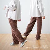 あたたか裏起毛ワイドパンツ レディース バギーパンツ | PlusNao | 詳細画像9