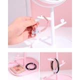 卓上ミラー 収納トレイ付き フック付き | PlusNao | 詳細画像15 