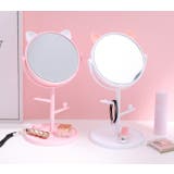 卓上ミラー 収納トレイ付き フック付き | PlusNao | 詳細画像5 