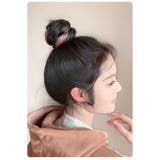 お団子ウィッグ メッシュ ヘアゴム | PlusNao | 詳細画像3 