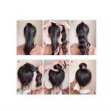 お団子ウィッグ メッシュ ヘアゴム | PlusNao | 詳細画像7 