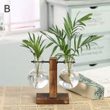 水耕栽培花瓶 木製スタンド付き インテリア小物 | PlusNao | 詳細画像8