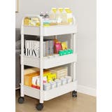 キッチンワゴン キャスター付き フック付き | PlusNao | 詳細画像3 