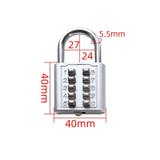 南京錠 ボタン式 防犯対策 | PlusNao | 詳細画像17 