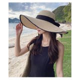 麦わら帽子 レディース つば広ハット | PlusNao | 詳細画像3