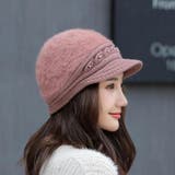 キャスケット ファー帽子 パール付き | PlusNao | 詳細画像13