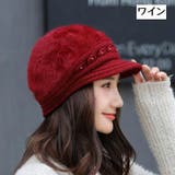 キャスケット ファー帽子 パール付き | PlusNao | 詳細画像6