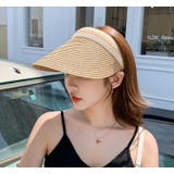 サンバイザー レディース 麦わら | PlusNao | 詳細画像3 