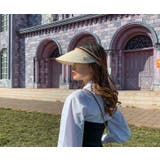 サンバイザー レディース 麦わら | PlusNao | 詳細画像9 