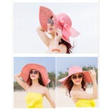 女優帽 麦わら帽子 ストローハット | PlusNao | 詳細画像4 