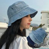 バケットハット 帽子 デニム | PlusNao | 詳細画像1 