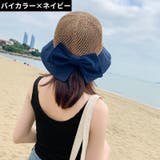 麦わら帽子 ストローハット ツバ広帽 | PlusNao | 詳細画像15