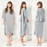 ワンピース バックフリル 7分袖 | PlusNao | 詳細画像3 