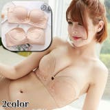 ストラップレスブラ ノンワイヤーブラジャー ハーフカップ | PlusNao | 詳細画像1