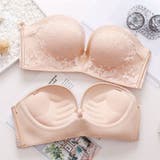 ストラップレスブラ ノンワイヤーブラジャー ハーフカップ | PlusNao | 詳細画像10