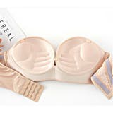 ストラップレスブラ ノンワイヤーブラジャー ハーフカップ | PlusNao | 詳細画像11