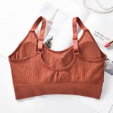 ハーフトップブラ ノンワイヤーブラジャー スポーツブラ | PlusNao | 詳細画像14 