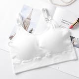 ハーフトップブラ ノンワイヤーブラジャー スポーツブラ | PlusNao | 詳細画像7 