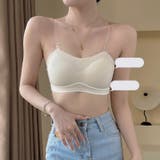 ストラップレスブラ ノンワイヤーブラ 透明ストラップ付き | PlusNao | 詳細画像2