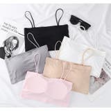 ハーフトップブラ チューブトップブラ ノンワイヤーブラ | PlusNao | 詳細画像4 