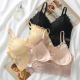 ハーフトップブラ ノンワイヤーブラ キャミソール | PlusNao | 詳細画像4