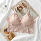 ハーフトップブラ ノンワイヤーブラ キャミソール | PlusNao | 詳細画像9