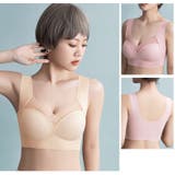 ノンワイヤーブラ ハーフトップブラ レディース | PlusNao | 詳細画像10 