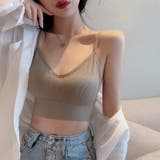 ハーフトップブラ ノンワイヤーブラ パット付き | PlusNao | 詳細画像2 