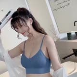 ハーフトップブラ ノンワイヤーブラ パット付き | PlusNao | 詳細画像5 